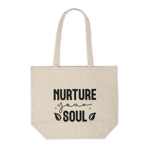 Nurture Your Soul Positivity Custom Canvas Tote Bag